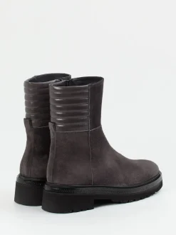 Damen Homers – Ankle Boots aus Veloursleder Anthrazit