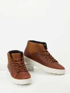 – Mid-Top Sneaker aus Fettleder*HUB Online