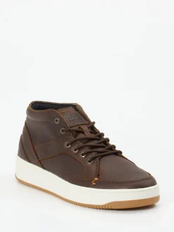 Herren HUB – Mid-Top Sneaker aus Fettleder