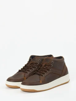 Herren HUB – Mid-Top Sneaker aus Fettleder