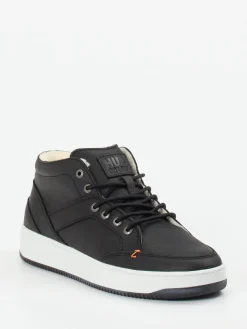 – Mid-Top Sneaker aus Fettleder*HUB New