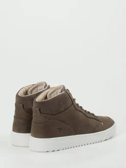 Herren HUB – Mid-Top Sneaker aus Kalbleder schlamm