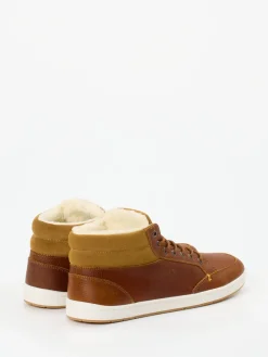 – Mid-Top-Sneaker aus Fettleder*HUB Outlet