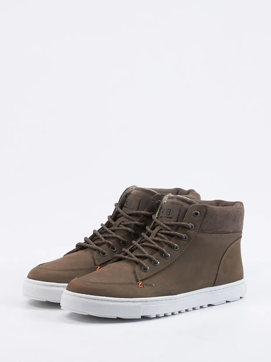 – Mid-Top-Sneaker aus Nubukleder*HUB Outlet