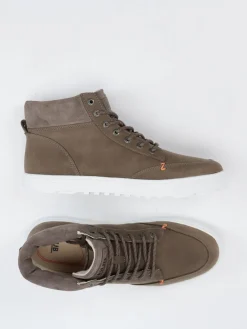 – Mid-Top-Sneaker aus Nubukleder*HUB Outlet