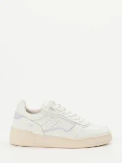 Damen HUB – Sneaker aus Glattleder in Offwhite