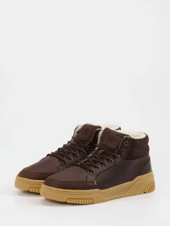 – Sneaker aus Kalbleder Dunkel*HUB Discount