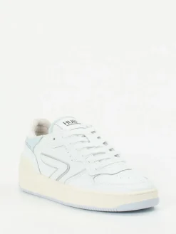 Damen HUB – Sneaker aus Leder in Off-White
