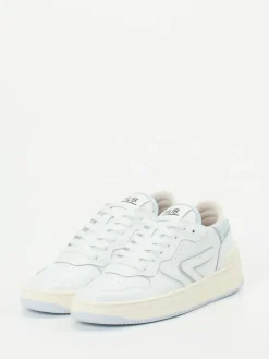 Damen HUB – Sneaker aus Leder in Off-White