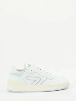 Damen HUB – Sneaker aus Leder in Off-White