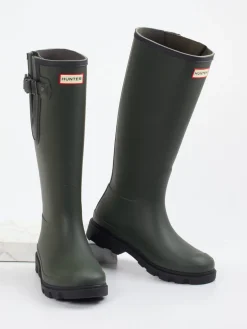 Damen Hunter – Gummistiefel aus Synthetik in Oliv