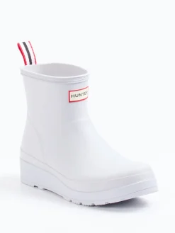 Damen Hunter – Kurzschaft-Gummistiefel aus Synthetik Weiß