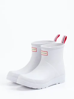 Damen Hunter – Kurzschaft-Gummistiefel aus Synthetik Weiß