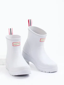 Damen Hunter – Kurzschaft-Gummistiefel aus Synthetik Weiß