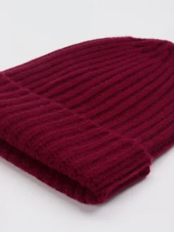 Damen HURRAY – Beanie aus Kaschmir in Bordeaux