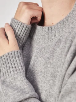 Damen HURRAY – Feinstrickpullover aus Kaschmir Hell