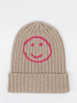 Damen HURRAY – Strickmütze aus Kaschmir in Beige