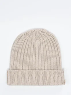 Herren HURRAY – Strickmütze aus Kaschmir in Beige