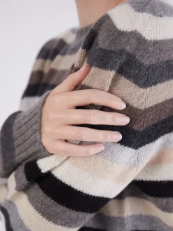 – Strickpullover aus Wolle-Kaschmirmix Taupe*HURRAY Discount