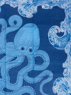 Damen Inouitoosh – Bandana aus Baumwolle-Seide Tiefblau