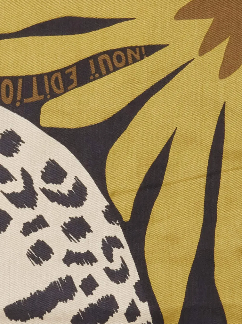 Damen Inouitoosh – Halstuch aus Seide und Modal mit Animalprint