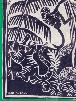 Damen Inouitoosh – Halstuch aus Baumwolle mit Tier-Print