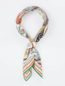 – Halstuch aus Seide mit Illustrations-Print*Inouitoosh Online