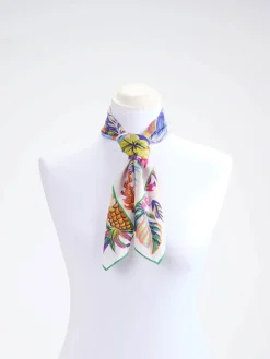 – Nickituch aus Baumwolle und Seide Weiß*Inouitoosh Outlet