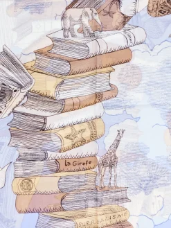 – Schal aus Baumwolle-Seide mit Print*Inouitoosh Sale