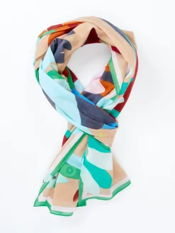 Damen Inouitoosh – Schal aus Baumwolle mit Vogelmotiv