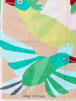 Damen Inouitoosh – Schal aus Baumwolle mit Vogelmotiv