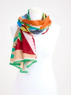 Damen Inouitoosh – Schal aus Baumwolle mit Vogelmotiv