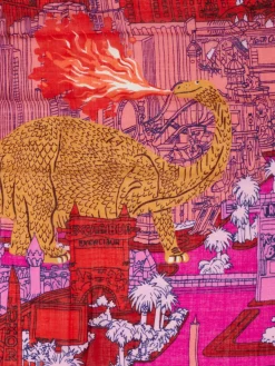 Damen Inouitoosh – Schal aus Wolle mit Print in color