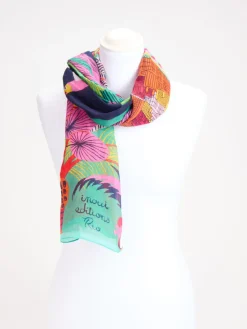 – Sommerschal aus Baumwolle und Seide color*Inouitoosh Hot