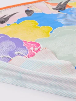 – Strandtuch aus Baumwolle mit Retro-Print*Inouitoosh Clearance