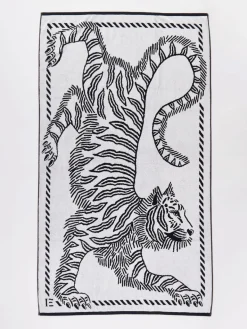 Damen Inouitoosh – Strandtuch aus Baumwolle mit Tiger-Motiv