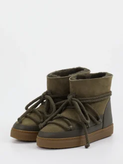 – Stiefeletten aus Veloursleder Oliv*Inuikii New