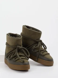 – Stiefeletten aus Veloursleder Oliv*Inuikii New