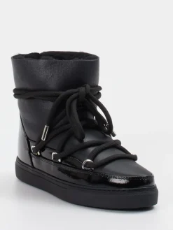 Damen Inuikii – Stiefeletten aus Kalbleder und Lackleder