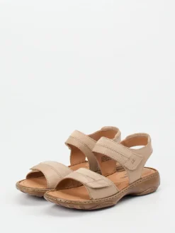 Damen Josef Seibel – Komfortsandalen aus Velour- und Glattleder