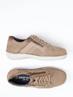 – Komfort-Sneaker aus Nubukleder sandbeige*Josef Seibel Hot