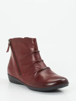 Damen Josef Seibel – Komfort-Stiefelette aus Glattleder bordeaux