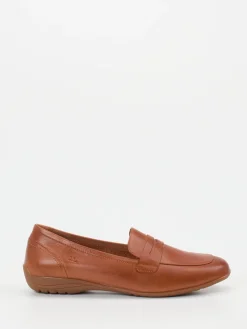 Damen Josef Seibel – Loafer aus Kalbleder cognac
