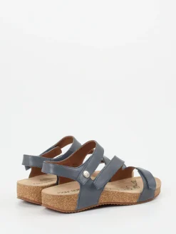 Damen Josef Seibel – Sandalen aus Kalbleder stahl