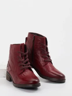 – Schnürboots aus Kalbleder bordeaux*Josef Seibel New