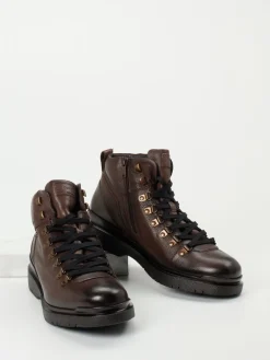 Herren Josef Seibel – Schnürboots aus Kalbleder Dunkel