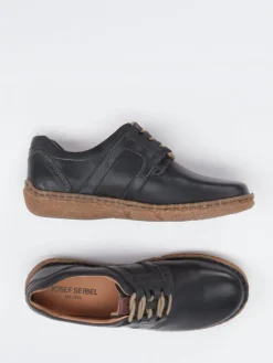 Damen Josef Seibel – Schnürschuh aus Kalbleder anthrazitgrau