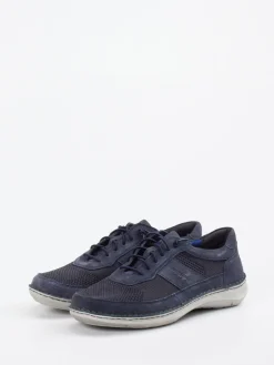 Herren Josef Seibel – Schnürschuh aus Veloursleder dunkel