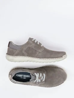 – Schnürschuh aus Veloursleder taupe*Josef Seibel New