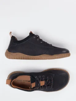 Herren Josef Seibel – Schnürschuhe aus Nubukleder dunkel